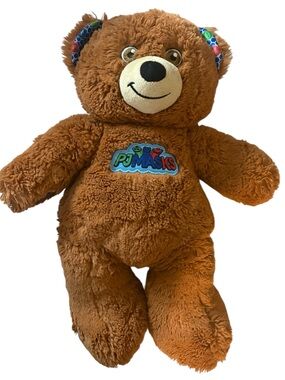 Build A Bear PJ Masks Plush Teddy Bear Brown 16” Catboy Owlette Gekko
